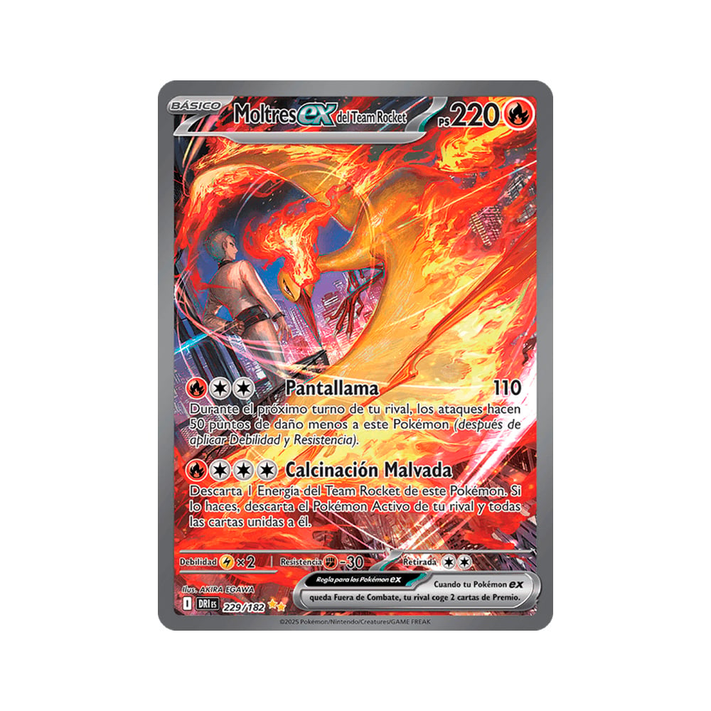 POKEMON TCG MOLTRES EX DEL EQUIPO ROCKET 229 182 ESPAÑOL LAT - 1