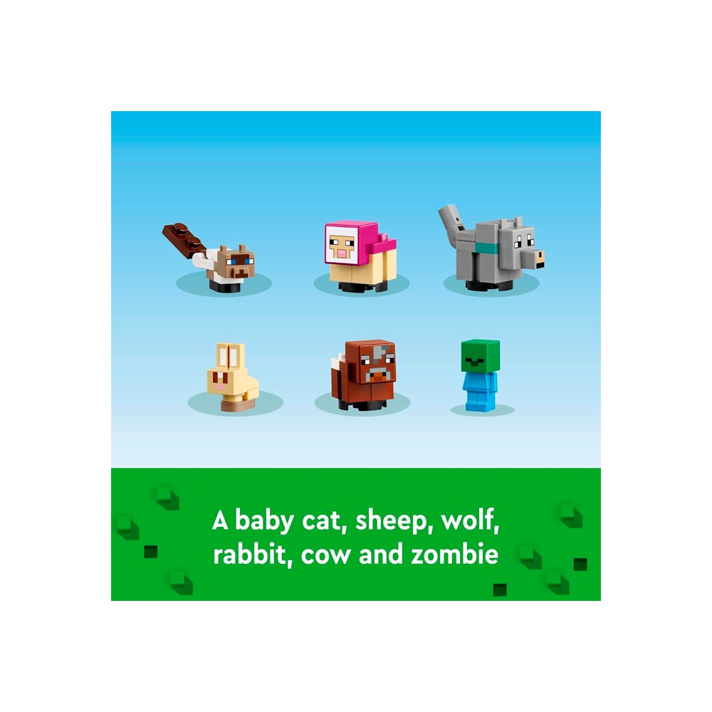 LEGO MINECRAFT THE ANIMAL SANCTUARY BUILDING 21253 - 3