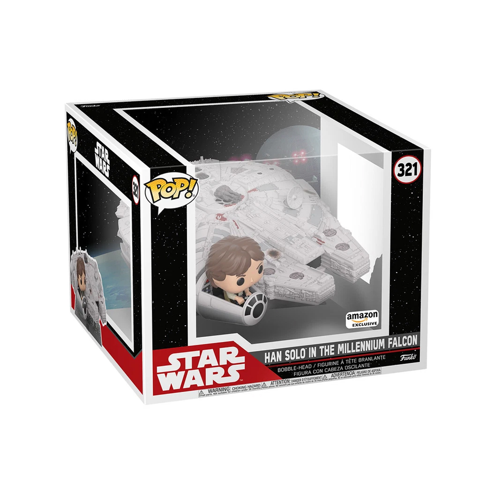 FUNKO POP VINY STAR WARS HAN SOLO IN THE MILLENNIUM FALCON - 6