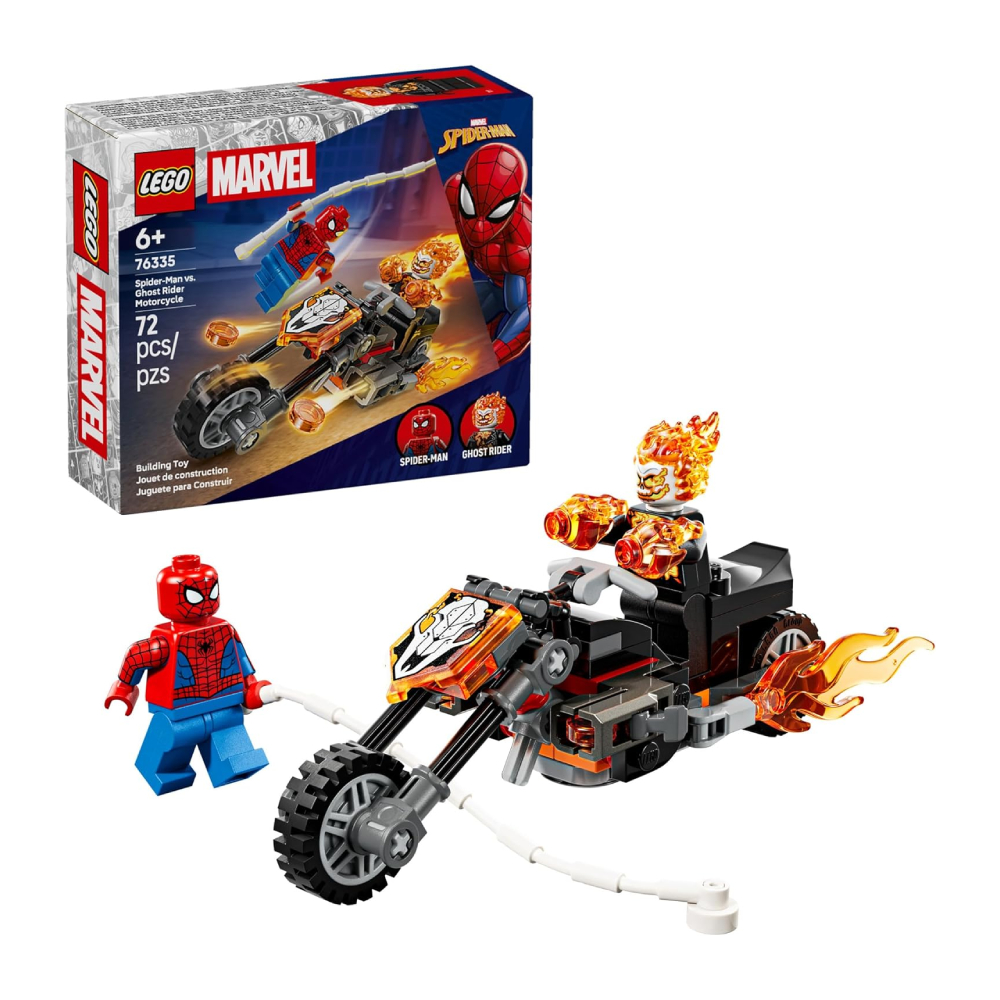 LEGO MARVEL SPIDER MAN VS GHOST RIDER MOTORCYCLE 76335 - 1