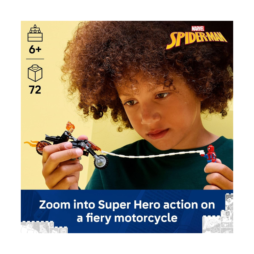 LEGO MARVEL SPIDER MAN VS GHOST RIDER MOTORCYCLE 76335 - 3