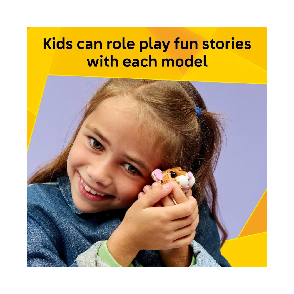 LEGO CREATOR 3 IN 1 CUTE HAMSTER CON FLOR 31376 - 3