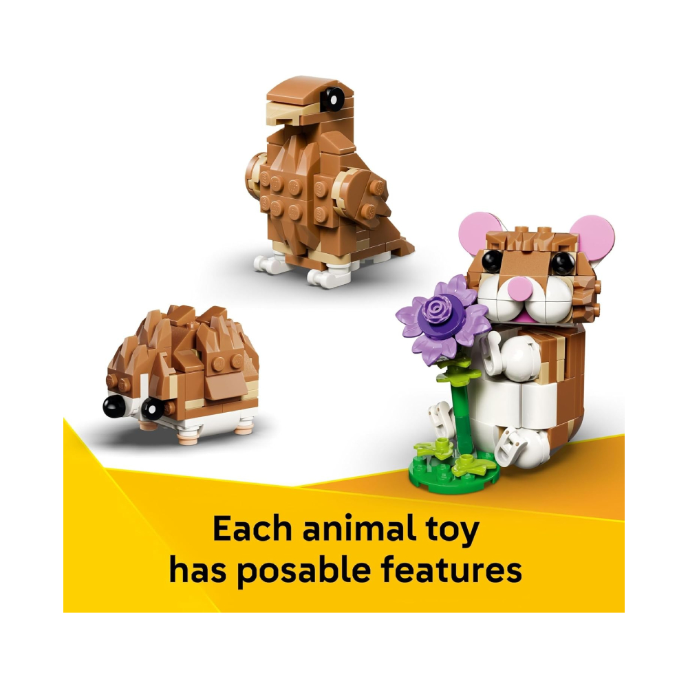 LEGO CREATOR 3 IN 1 CUTE HAMSTER CON FLOR 31376 - 4