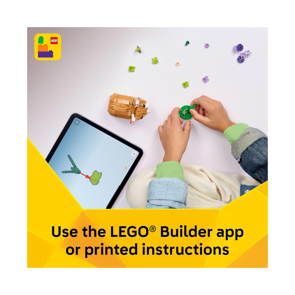 LEGO CREATOR 3 IN 1 CUTE HAMSTER CON FLOR 31376 - 6