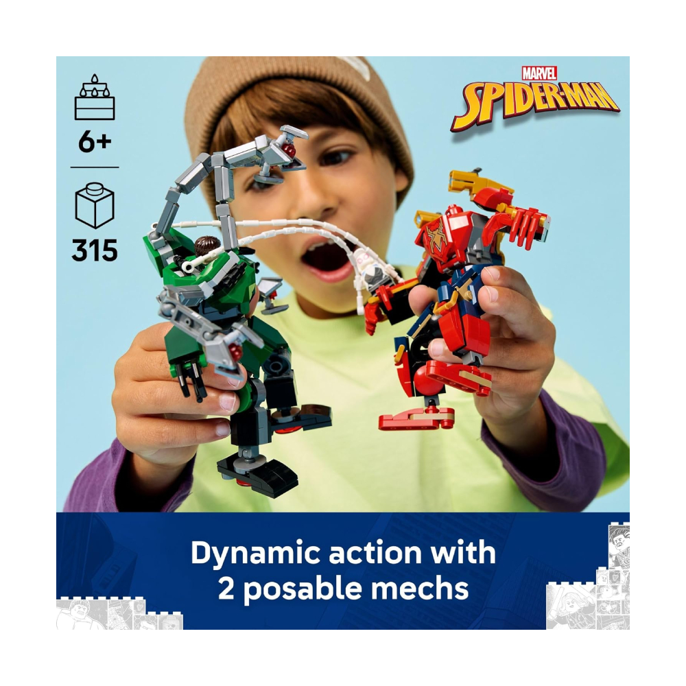 LEGO MARVEL MECH BATTLE SPIDER MAN VS DOC OCK 76338 - 2