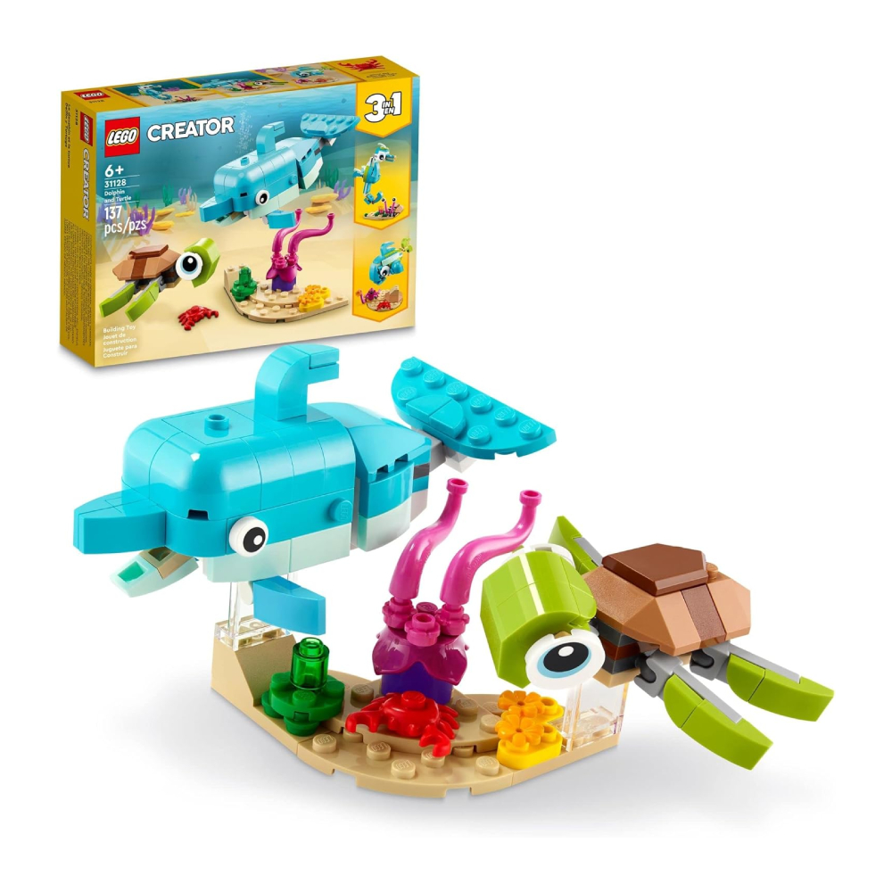 LEGO CREATOR 3 IN 1 DOLPHIN AND TURTLE 31128 - 1