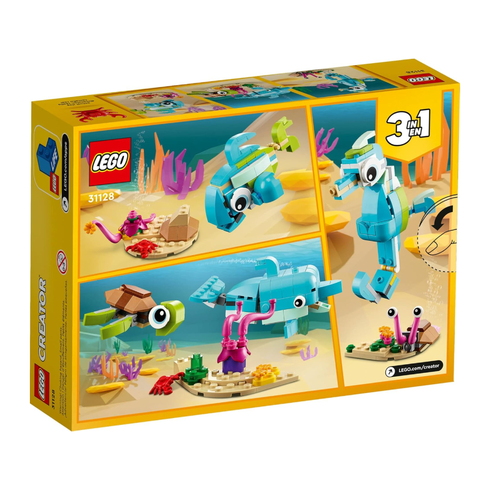 LEGO CREATOR 3 IN 1 DOLPHIN AND TURTLE 31128 - 6