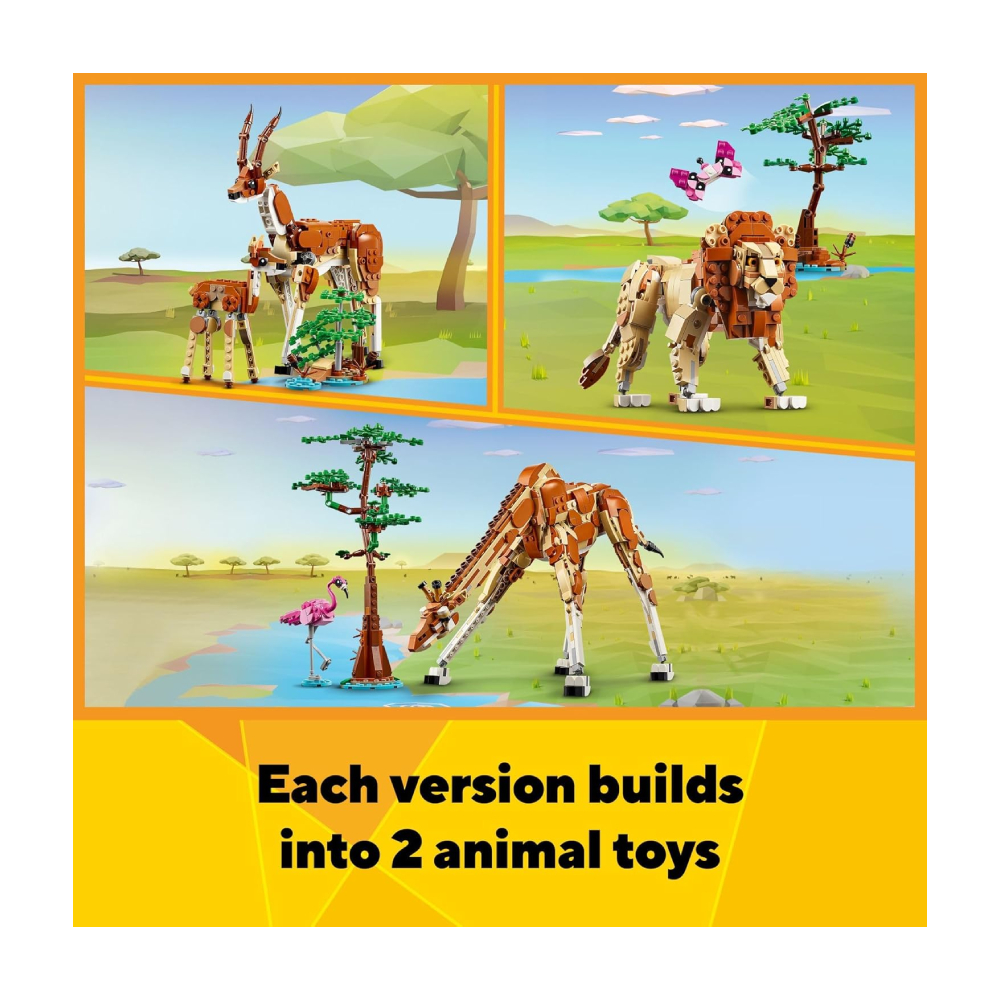LEGO CREATOR 3 IN 1 WILD SAFARI ANIMALS 31150 - 5