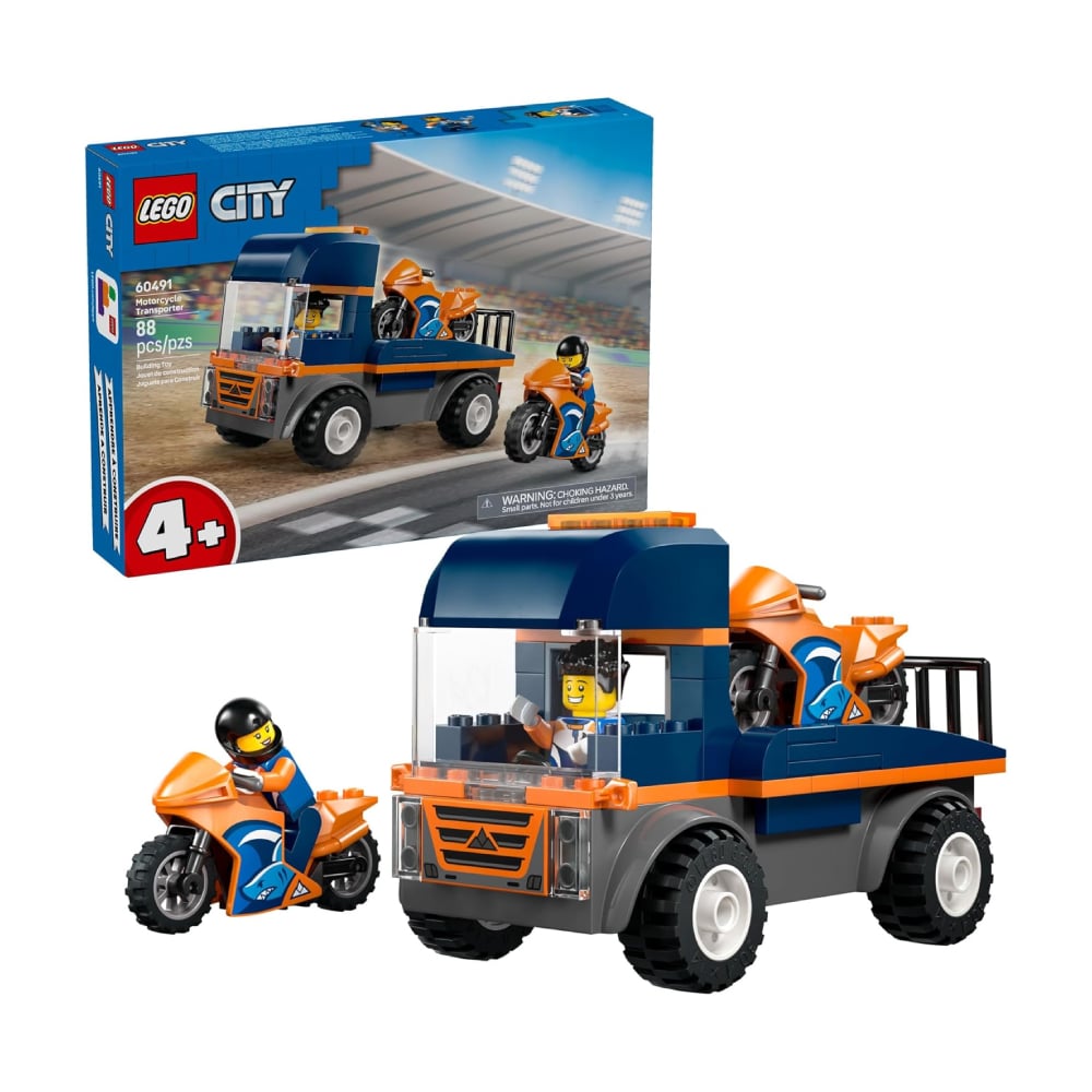 LEGO CITY MOTORCYCLE TRANSPORTER 60491 - 1