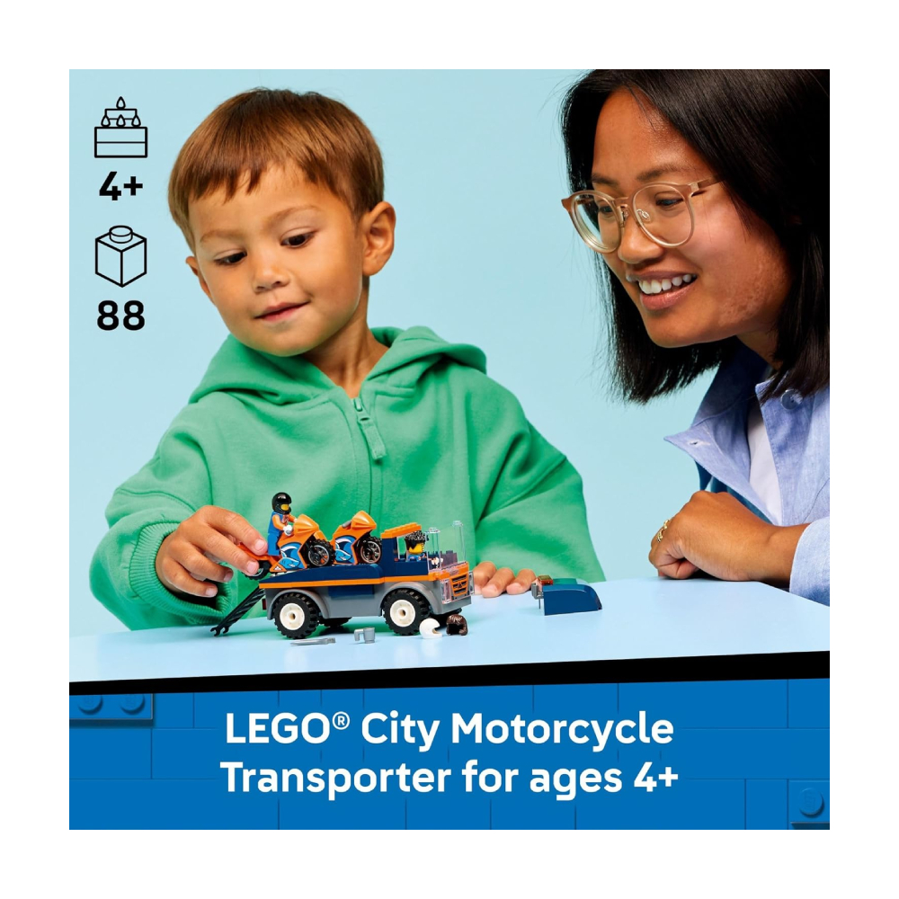 LEGO CITY MOTORCYCLE TRANSPORTER 60491 - 2