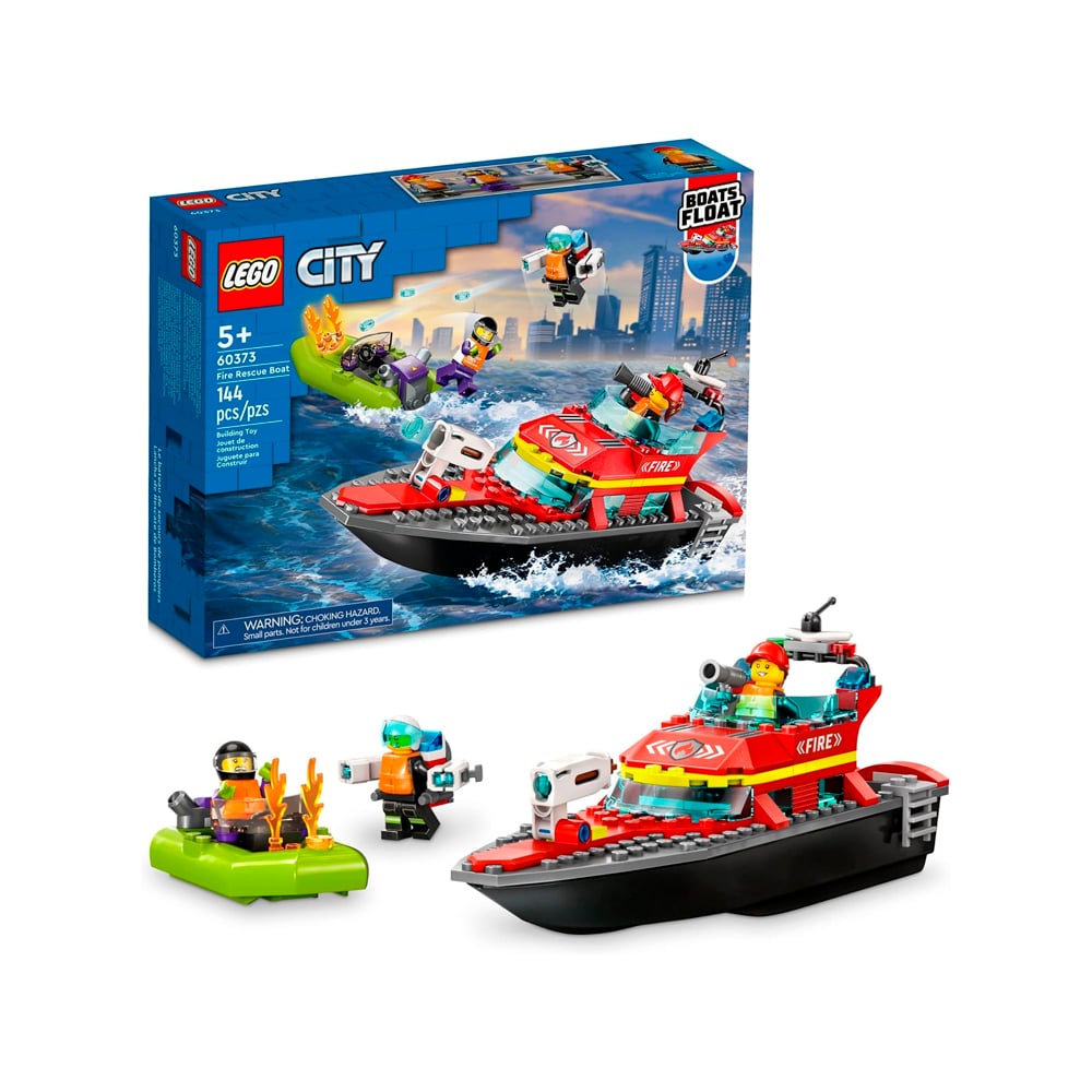 LEGO CITY BARCO DE RESCATE DE BOMBEROS 60373 - 1