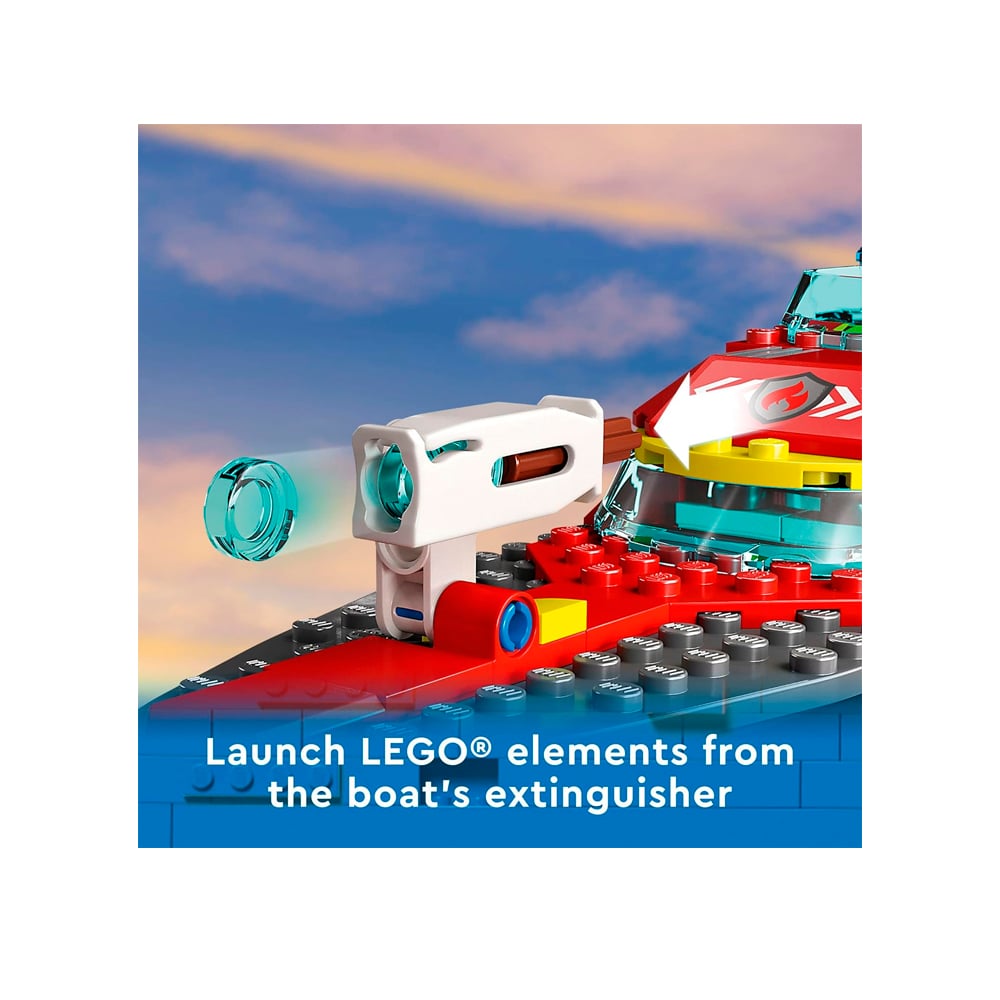 LEGO CITY BARCO DE RESCATE DE BOMBEROS 60373 - 4