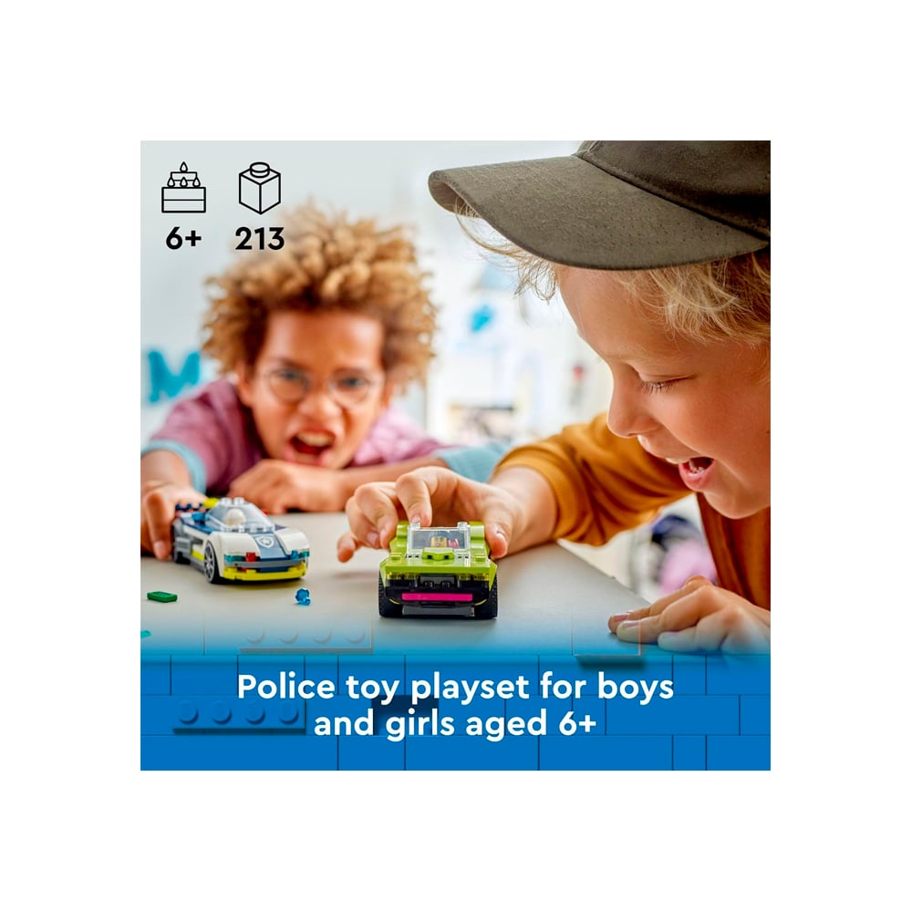 LEGO CITY POLICE CAR AND MUSCLE CAR CHASE 60415 - 2