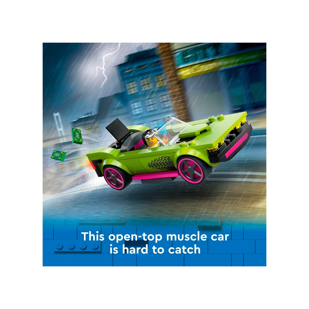 LEGO CITY POLICE CAR AND MUSCLE CAR CHASE 60415 - 4