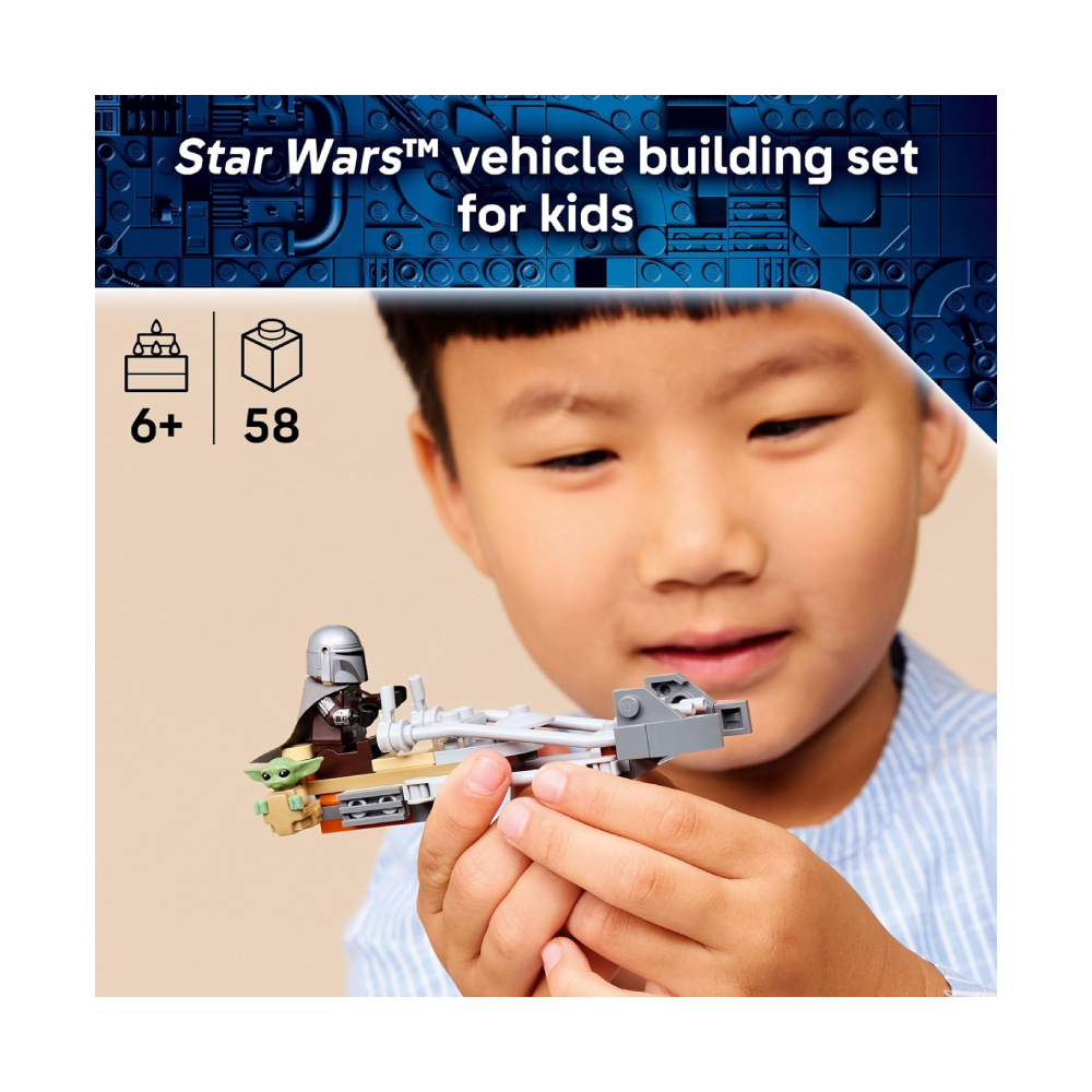 LEGO STAR WARS THE MANDALORIAN GROGUS SPEEDER BIKE 75436 - 2
