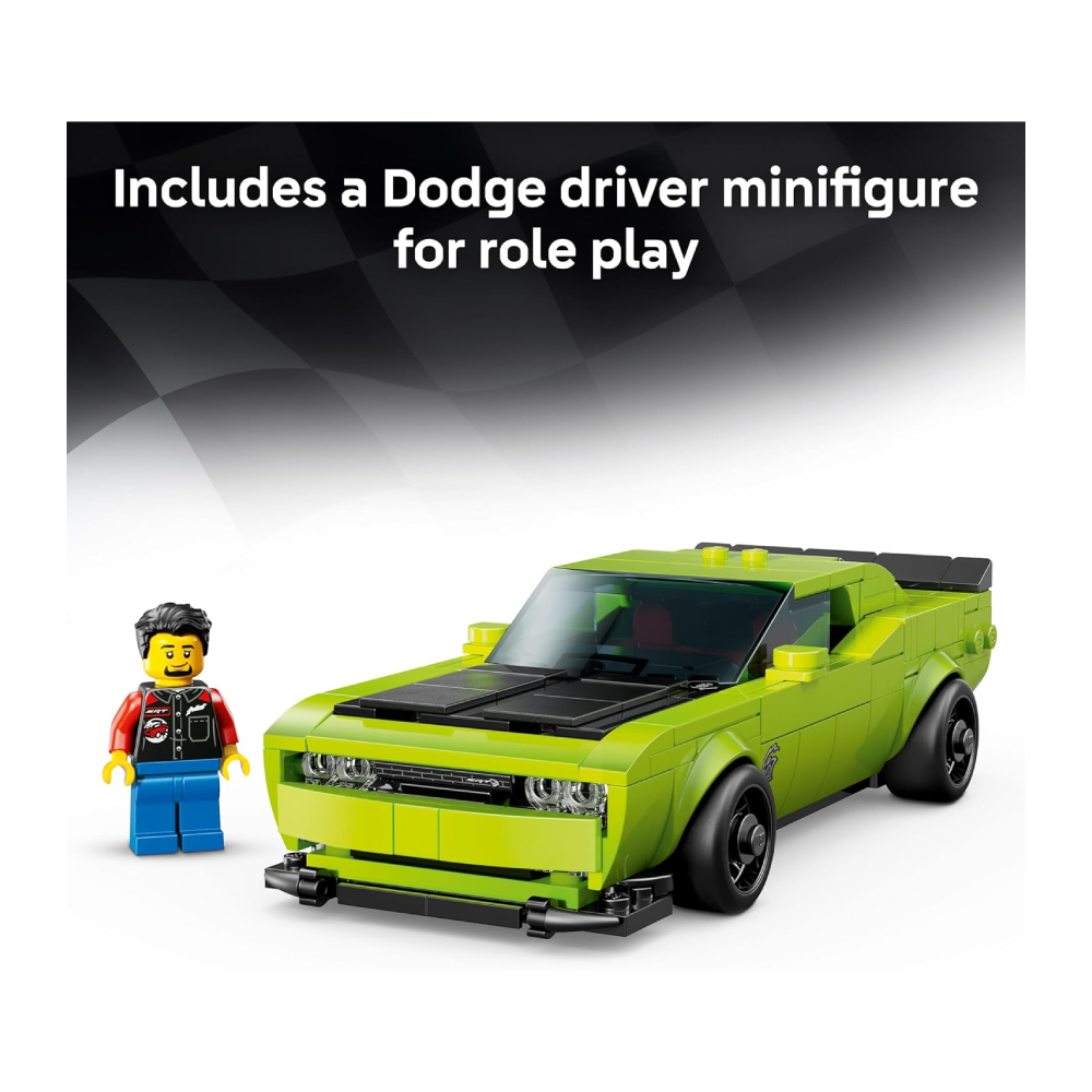 LEGO SPEED CHAMPIONS CHALLENGER SRT HELLCAT SPORTS CAR 77237 - 5