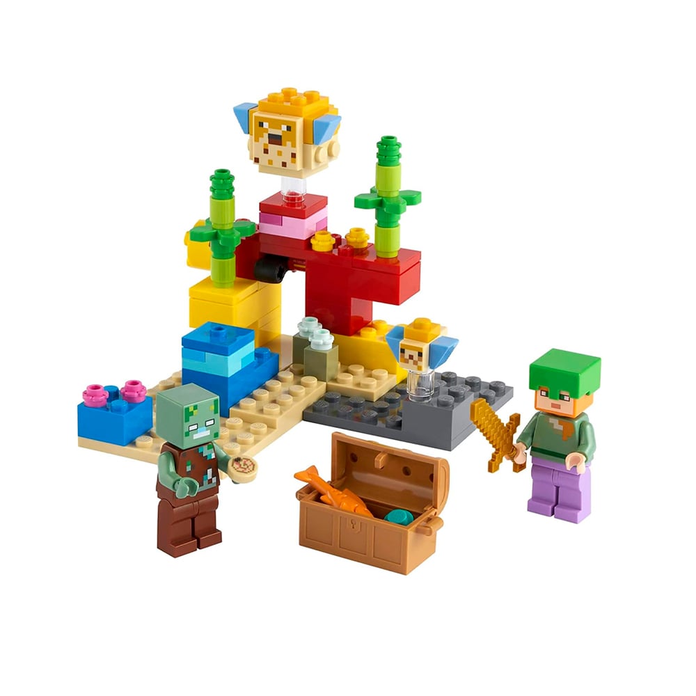 LEGO MINECRAFT THE CORAL REEF TOY BUILDING SET 21164 - 4