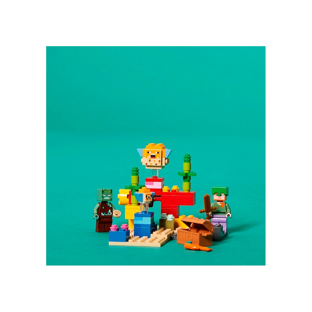 LEGO MINECRAFT THE CORAL REEF TOY BUILDING SET 21164 - 5