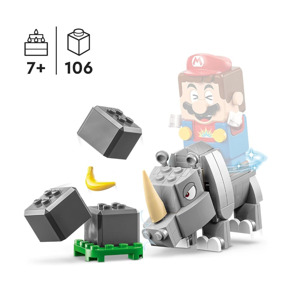 LEGO SUPER MARIO RAMBI THE RHINO EXPANSION SET 71420 - 3