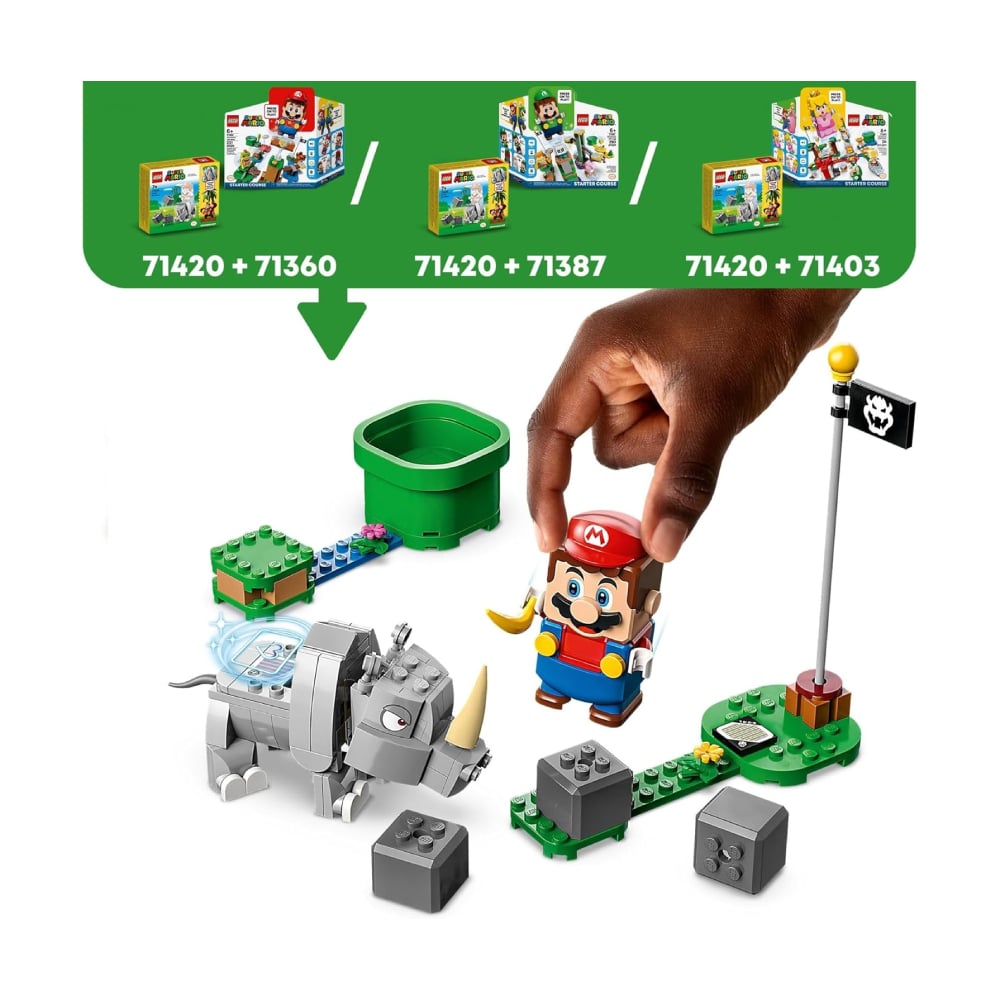 LEGO SUPER MARIO RAMBI THE RHINO EXPANSION SET 71420 - 4