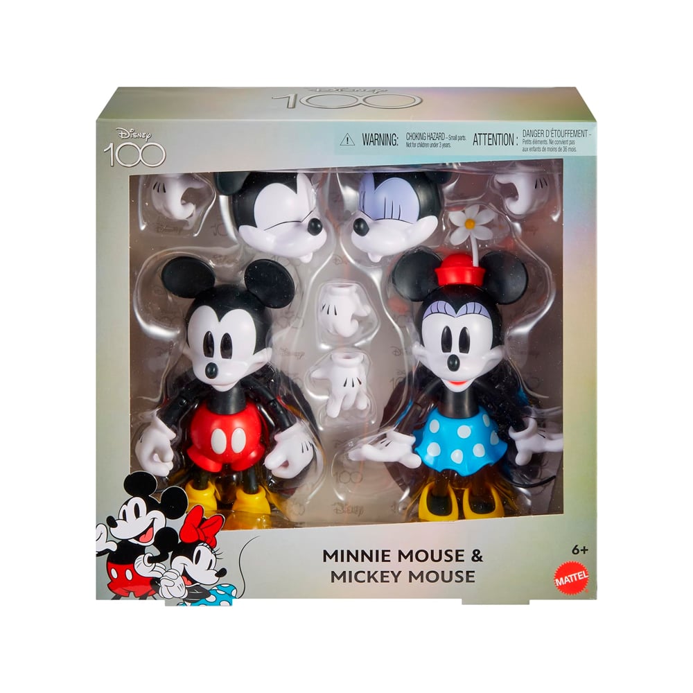 MATTEL DISNEY 100 YEARS FIGURES MICKEY AND MINNIE MOUSE - 1