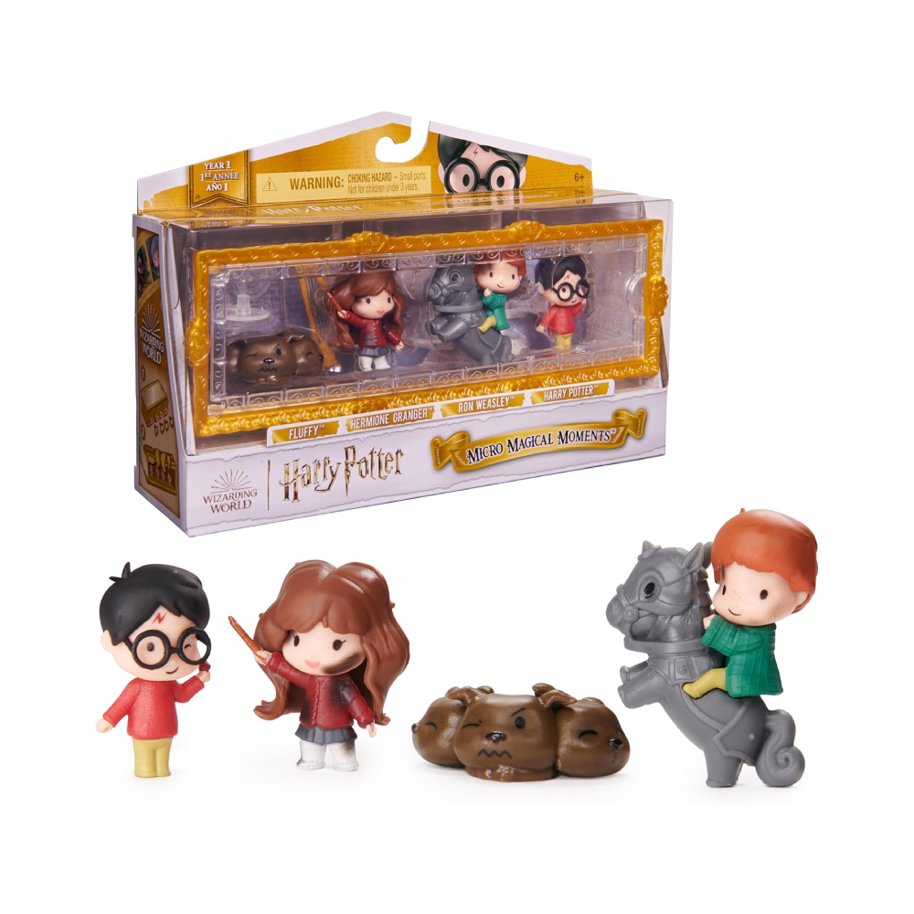 WIZARDING WORLD HARRY HERMIONE RON FLUFFYN RESCUE SET - 1