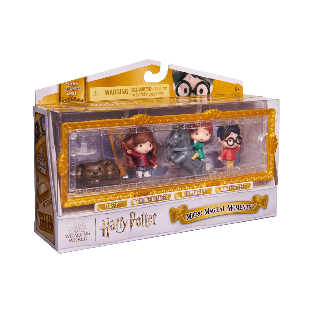 WIZARDING WORLD HARRY HERMIONE RON FLUFFYN RESCUE SET - 6