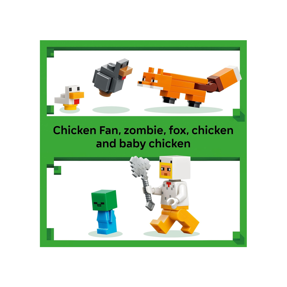 LEGO MINECRAFT CHICKEN FARM BUILDING 21585 - 5