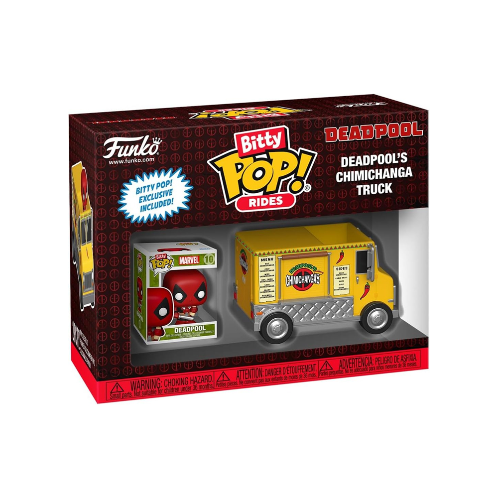 FUNKO POP BITTY RIDE MARVEL DEADPOOL WITH CHIMICHANGA TRUCK - 5