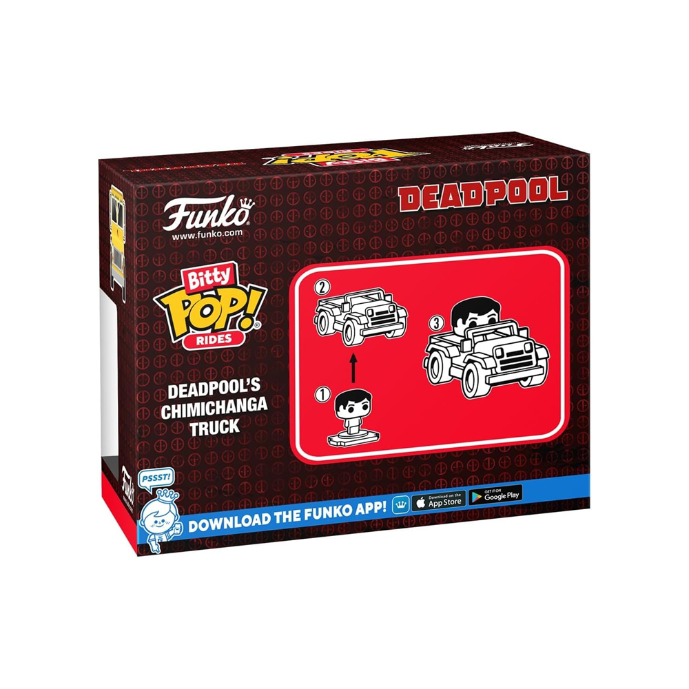 FUNKO POP BITTY RIDE MARVEL DEADPOOL WITH CHIMICHANGA TRUCK - 6