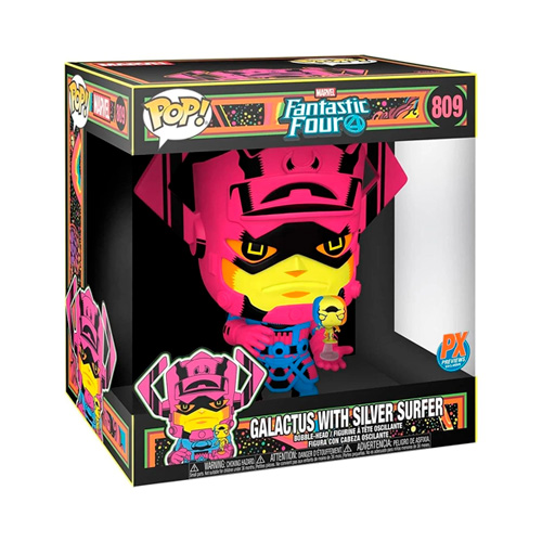 FUNKO POP JUMBO 809 GALACTUS WITH SILVER SURFER PX - 3