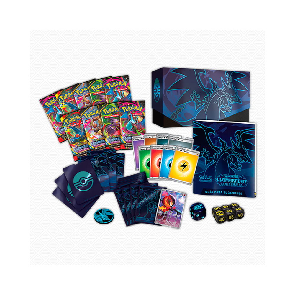 POKEMON TCG ELITE TRAINER BOX LLAMARADAS FANTASMALES ESPAÑOL - 2
