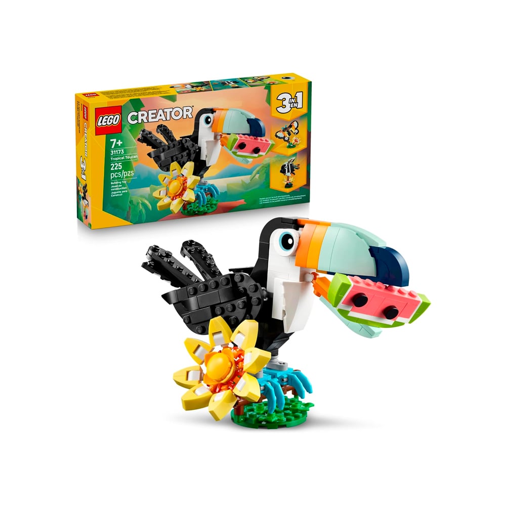 LEGO CREATOR 3 IN 1 WILD ANIMALS TROPICAL TOUCAN 31173 - 1
