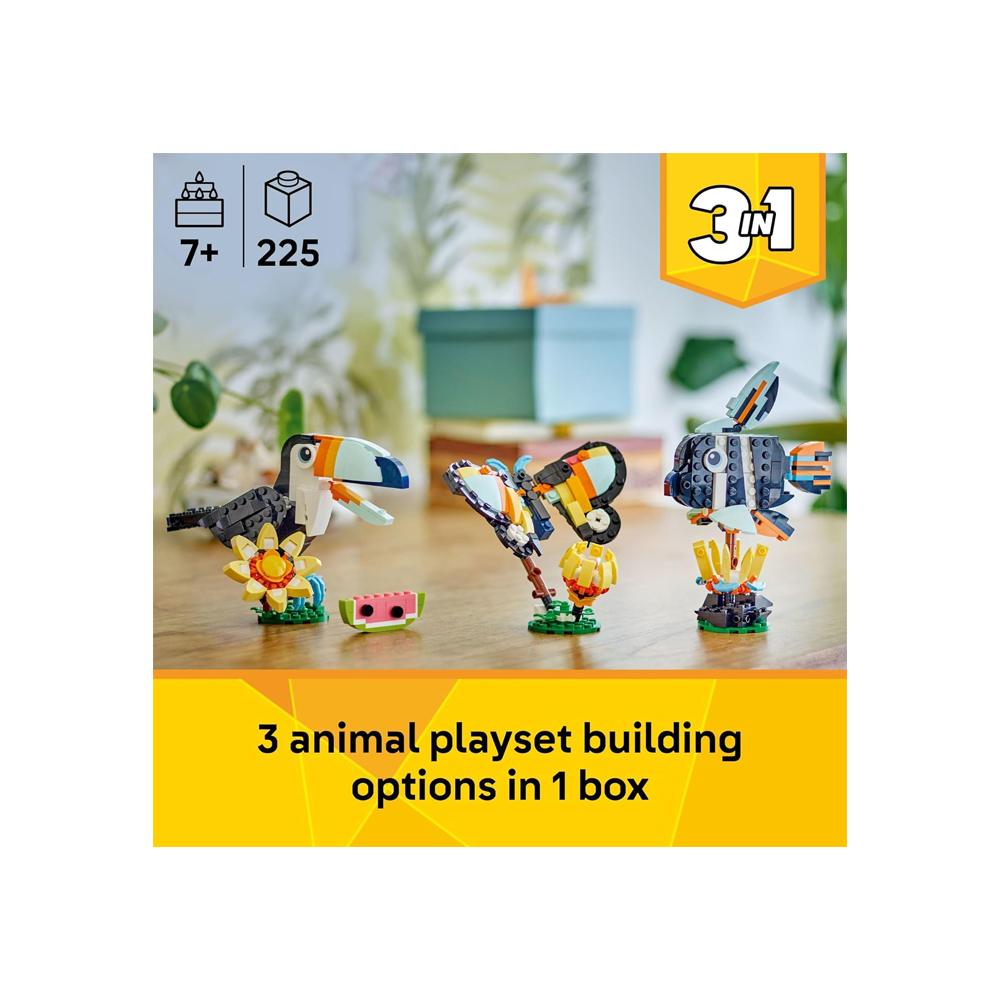 LEGO CREATOR 3 IN 1 WILD ANIMALS TROPICAL TOUCAN 31173 - 2