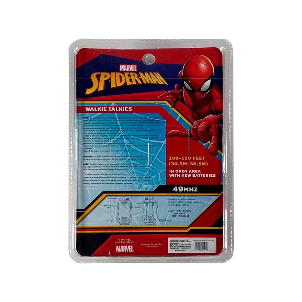 MARVEL SPIDER MAN WALKIE TALKIES 2020 49MHZ - 2