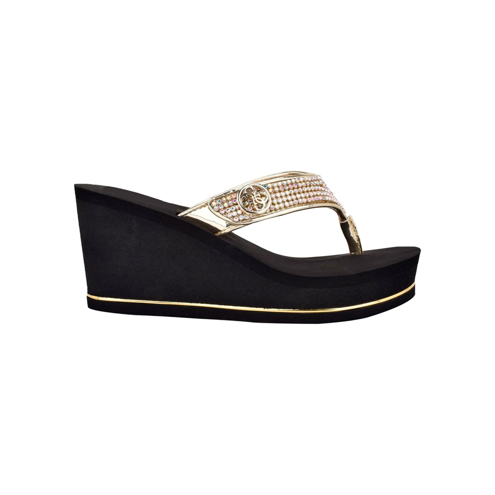 SANDALIA GUESS SARRALY DAMA GOLD TALLA 7 - 3