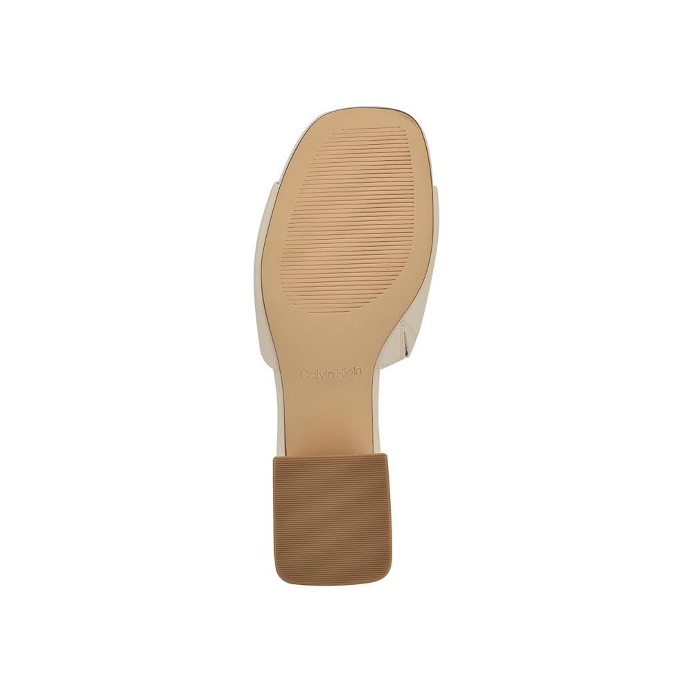 SANDALIA CALVIN KLEIN DAMA ROWENA HEELED IVORY TALLA 6 - 5
