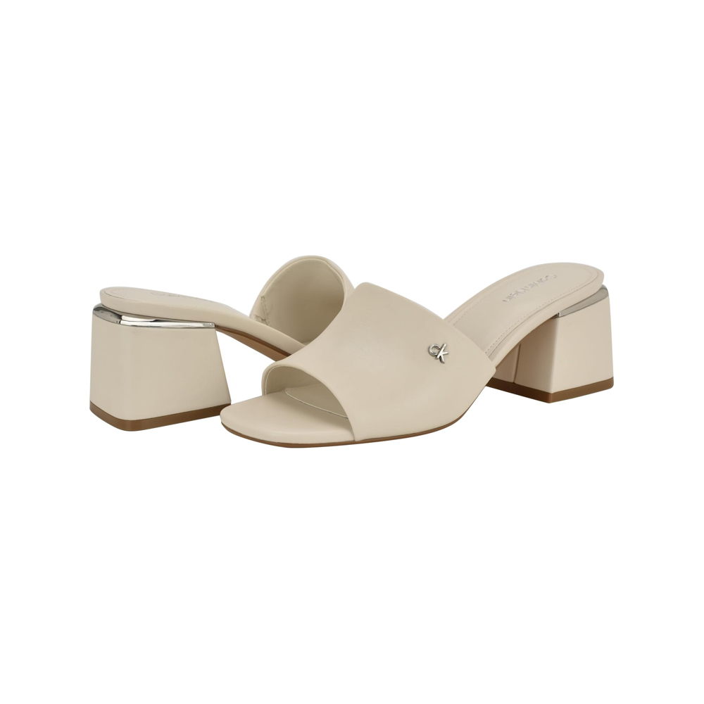 SANDALIA CALVIN KLEIN DAMA ROWENA HEELED IVORY TALLA 6 - 6