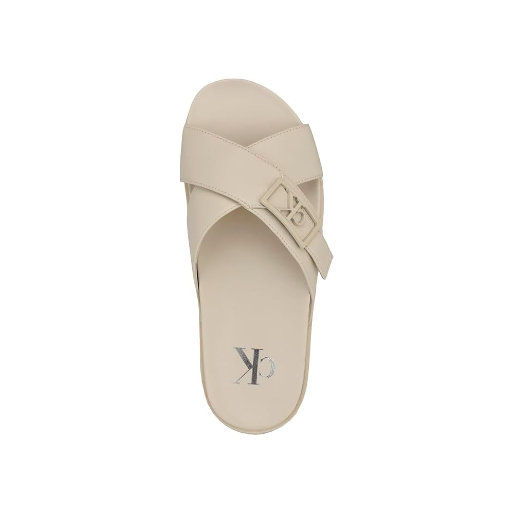 SANDALIA CALVIN KLEIN DAMA EANDRIA IVORY TALLA 5 5 - 3