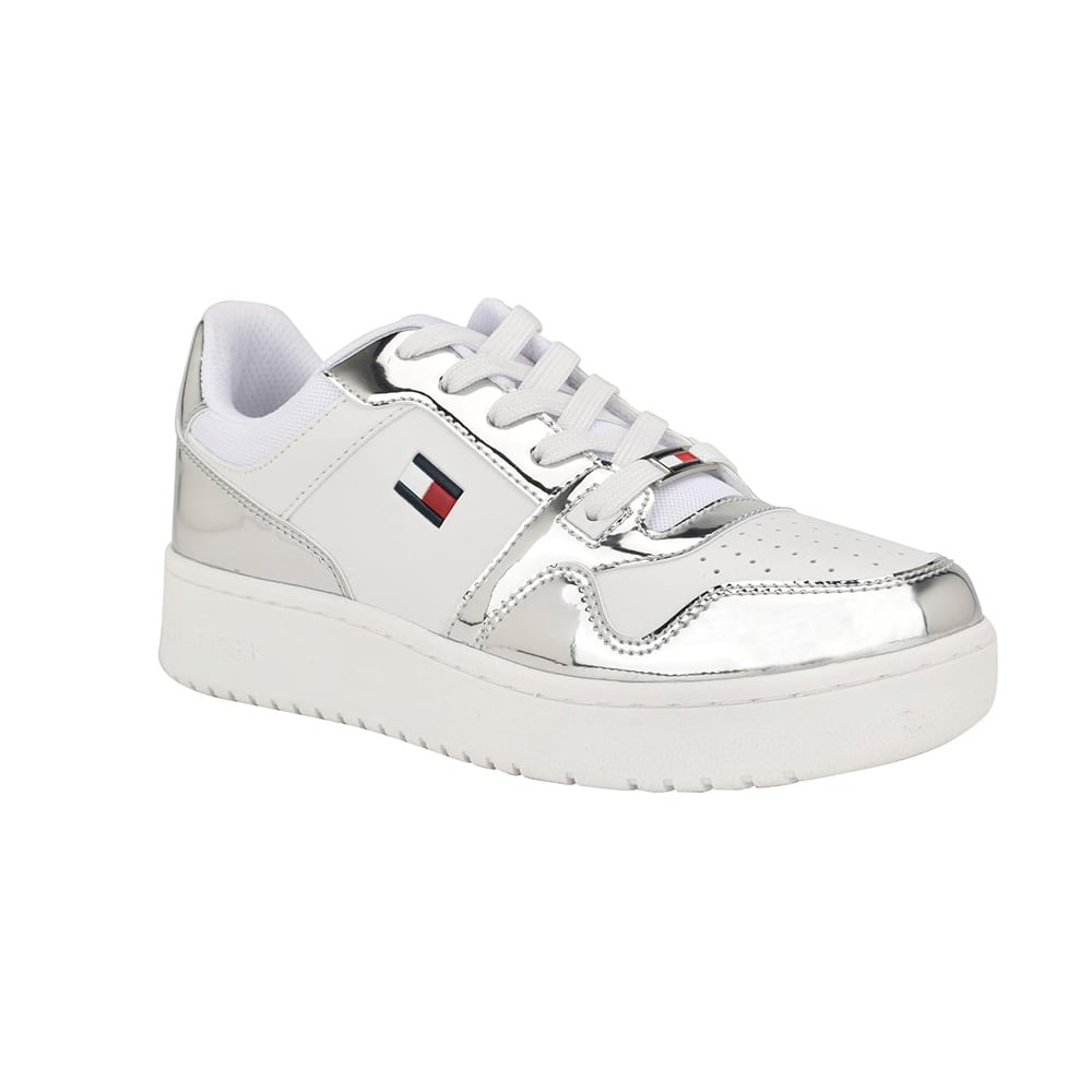 ZAPATILLA TOMMY HILFIGER DAMA TWIGYE WHITE SILVER TALLA 5 5 - 1