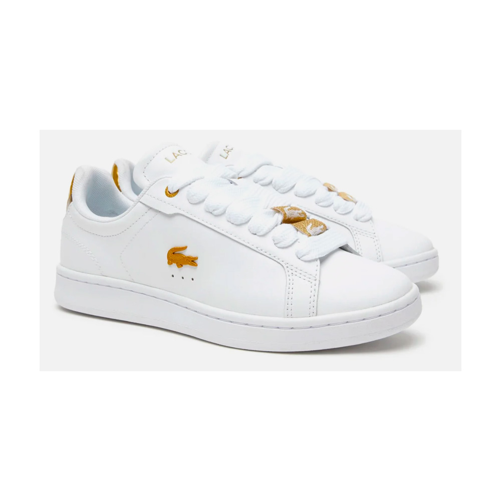 ZAPATILLA LACOSTE DAMA CARNABY WHITE GOLD TALLA 5 - 3