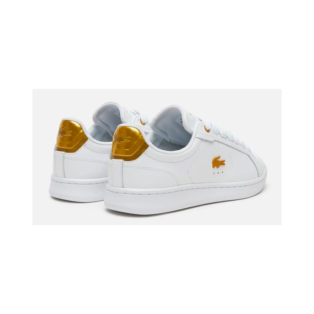 ZAPATILLA LACOSTE DAMA CARNABY WHITE GOLD TALLA 5 - 5