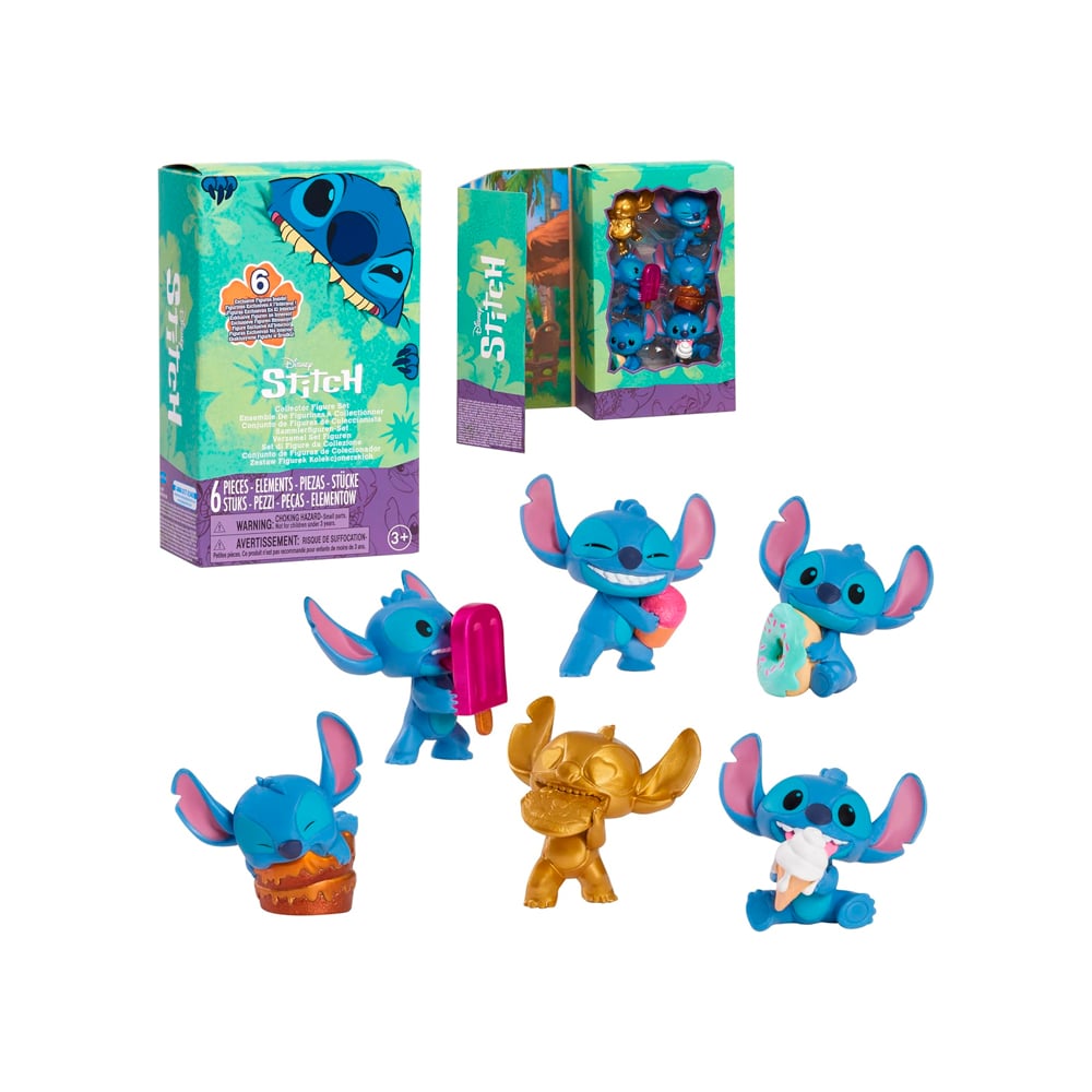 DISNEY STITCH FEED ME SET COLLECTIBLE FIGURE SET PREMIUM - 1