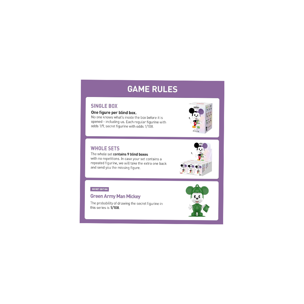 POP MART DISNEY MICKEY MEETS PIXAR SERIES BLIND BOX - 4