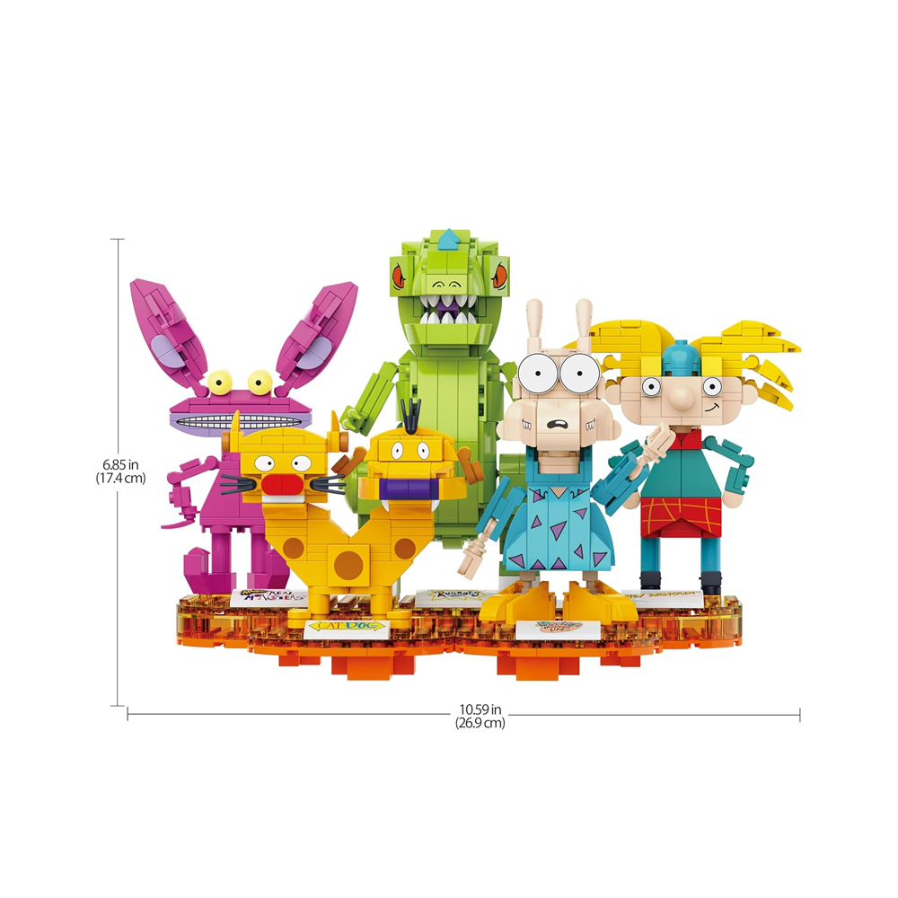 BRICKCRAFT NICKELODEON 90S BRICK BUILDING SET 833 PIEZAS - 5