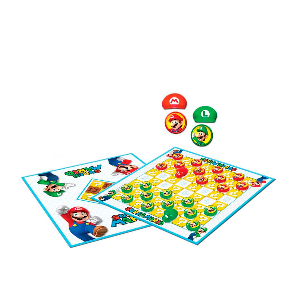 SUPER MARIO CHECKERS TIC TAC TOE COLLECTORS GAME SET - 2