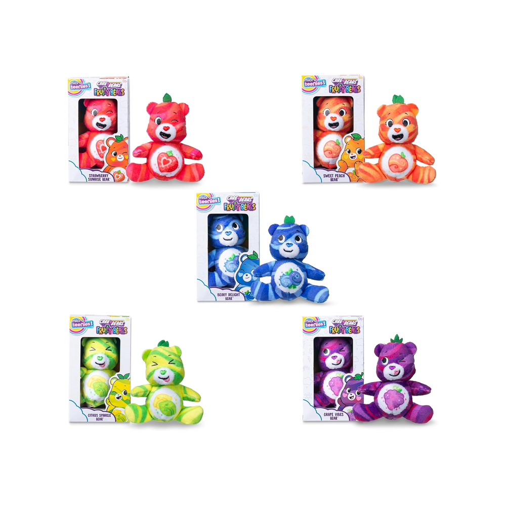 PAQUETE DE 5 MICRO TEENIES OSOS CARIÑOSITOS AMIGOS DE FRUTA - 4