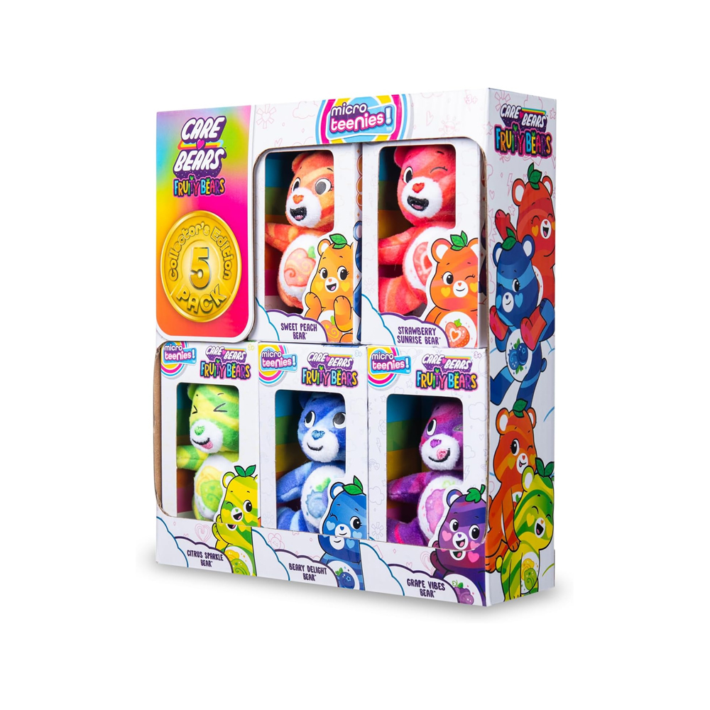 PAQUETE DE 5 MICRO TEENIES OSOS CARIÑOSITOS AMIGOS DE FRUTA - 5