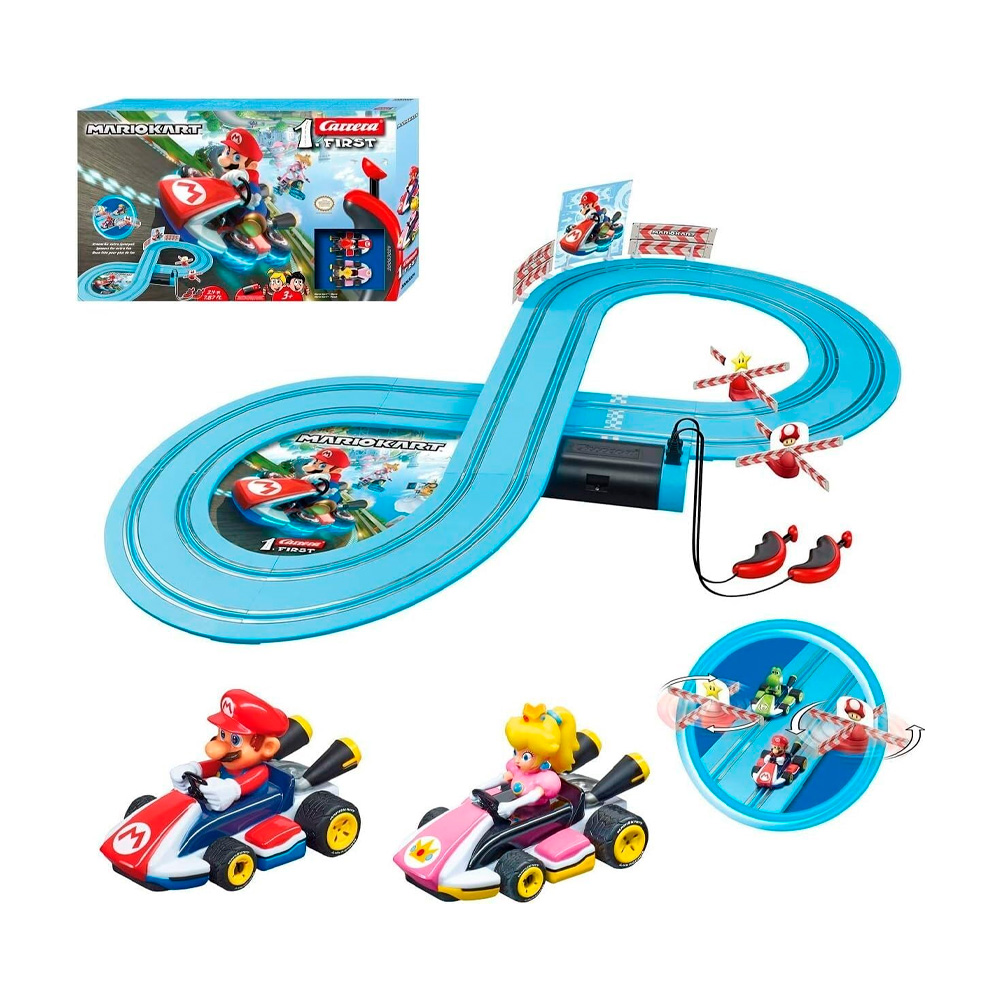 PRIMER SET DE CARRERAS DE MARIO KART INCLUYE A MARIO Y PEACH - 1