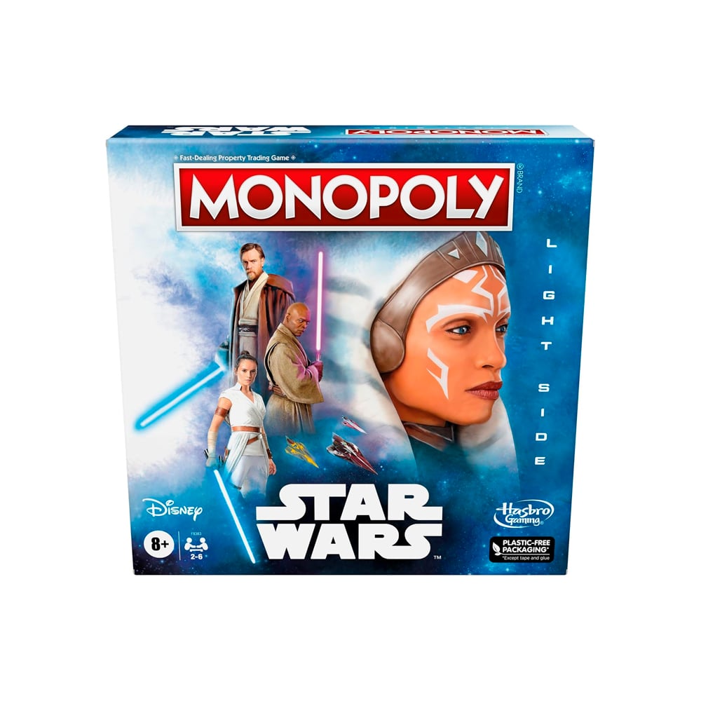 MONOPOLY HASBRO STAR WARS LIGHT SIDE EXCLUSIVO USA - 1